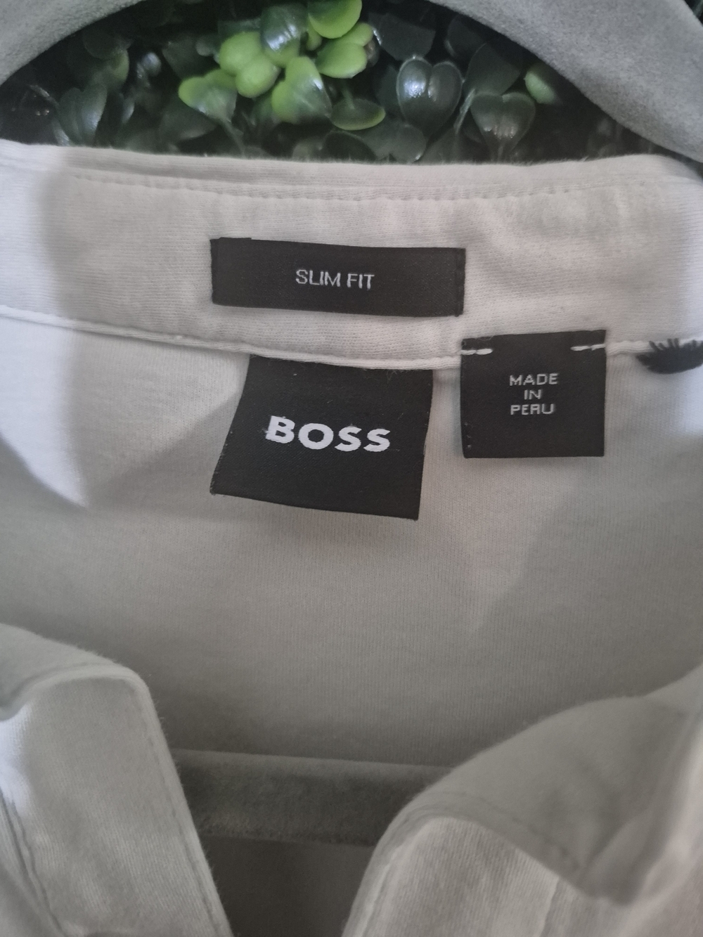 BOSS Men's Long-Sleeve Henley Shirt in Light Gray - Picture 3 of 6